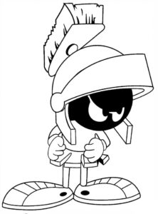 desenho para colorir marvin o marciano de graça