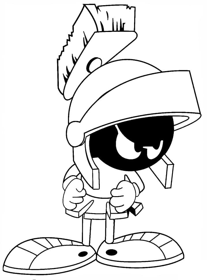 desenho para colorir marvin o marciano de graça