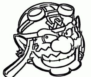 desenho wario para imprimir e pintar