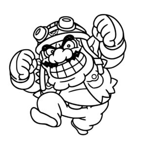 desenho para colorir wario