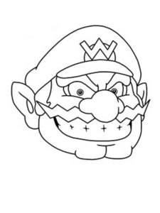 imprimir imagem do wario para colorir