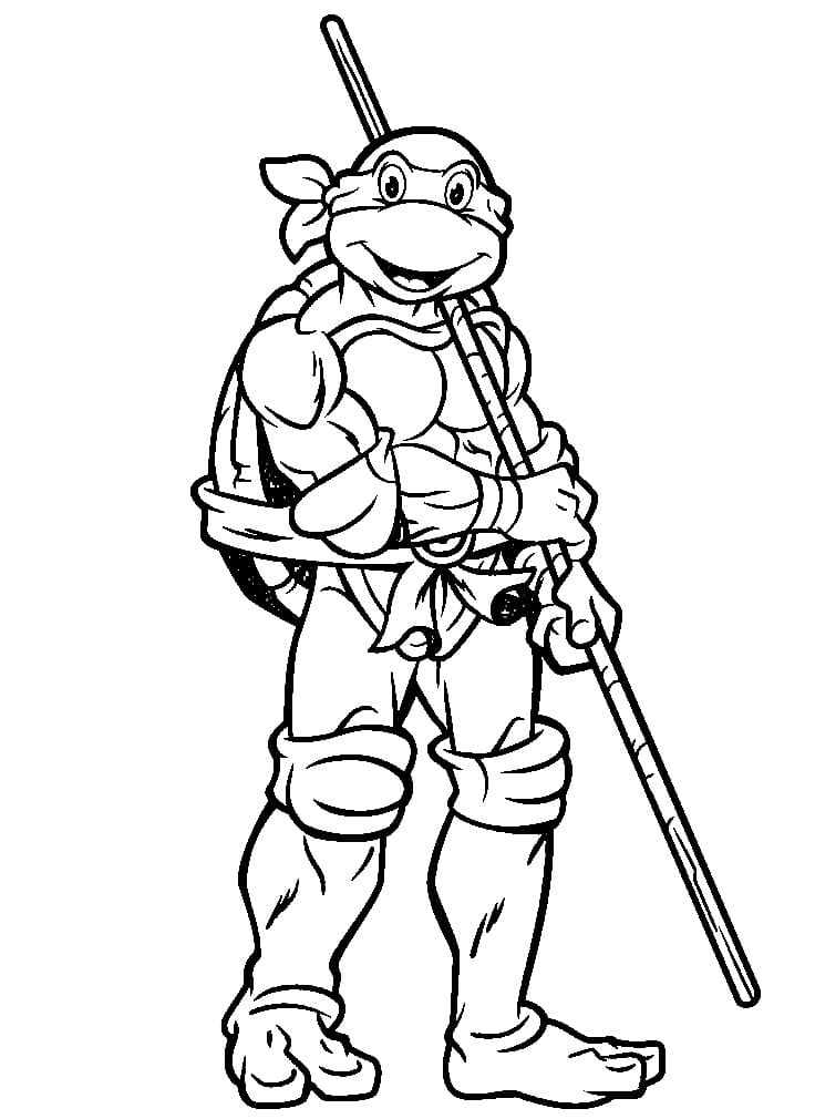 desenhos para colorir donatello