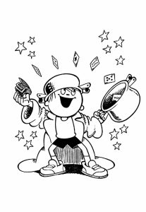 Menino Maluquinho para Colorir