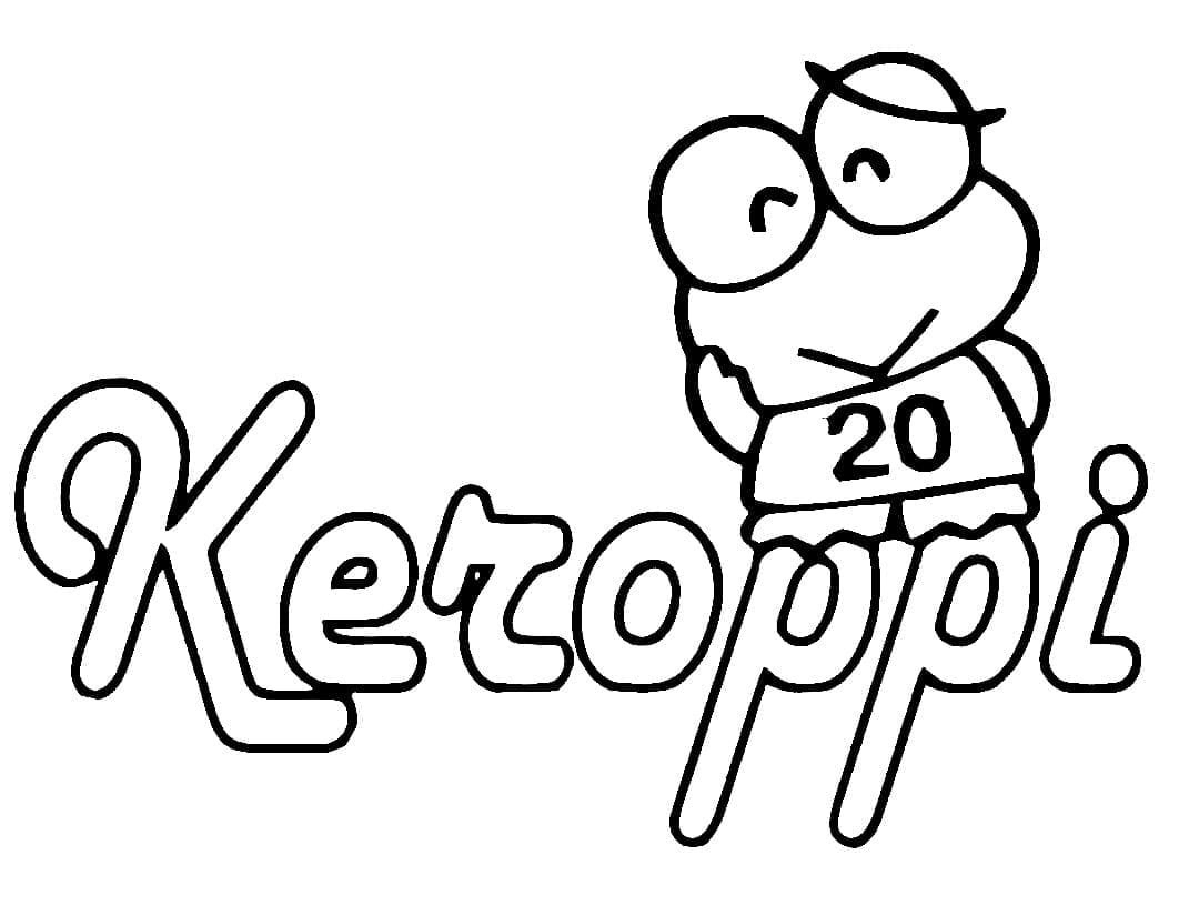 desenho de imagem de keroppi para colorir