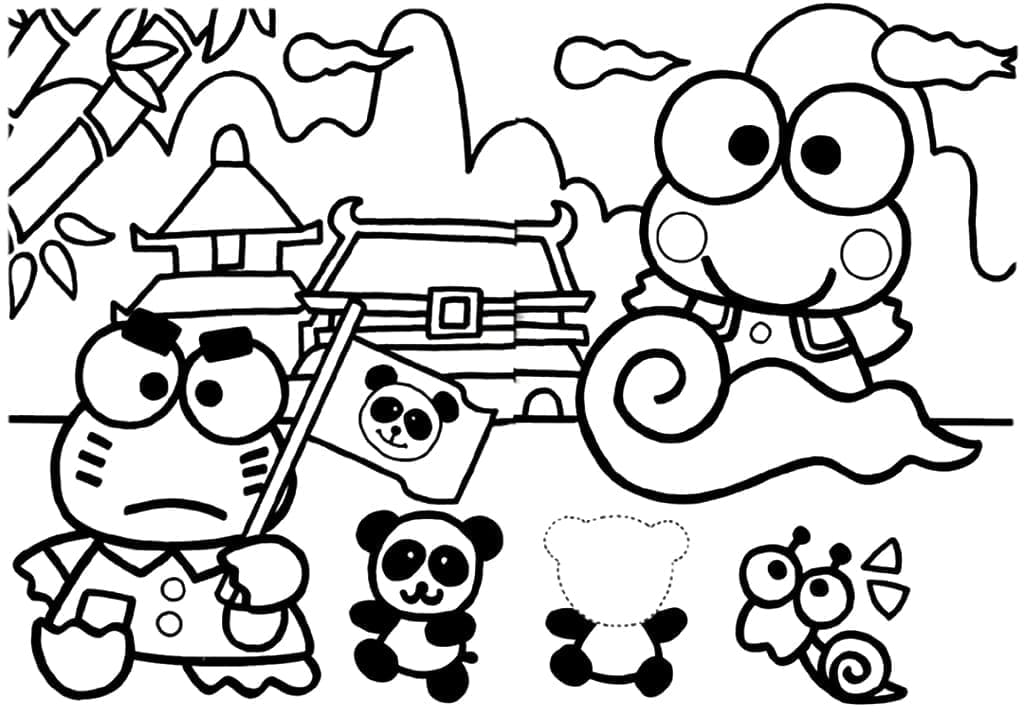 imagens de keroppi para colorir