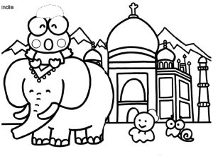 desenho de keroppi na india para colorir