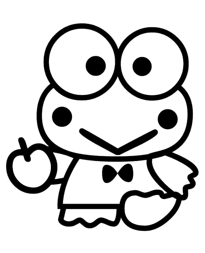 Keroppi para Colorir