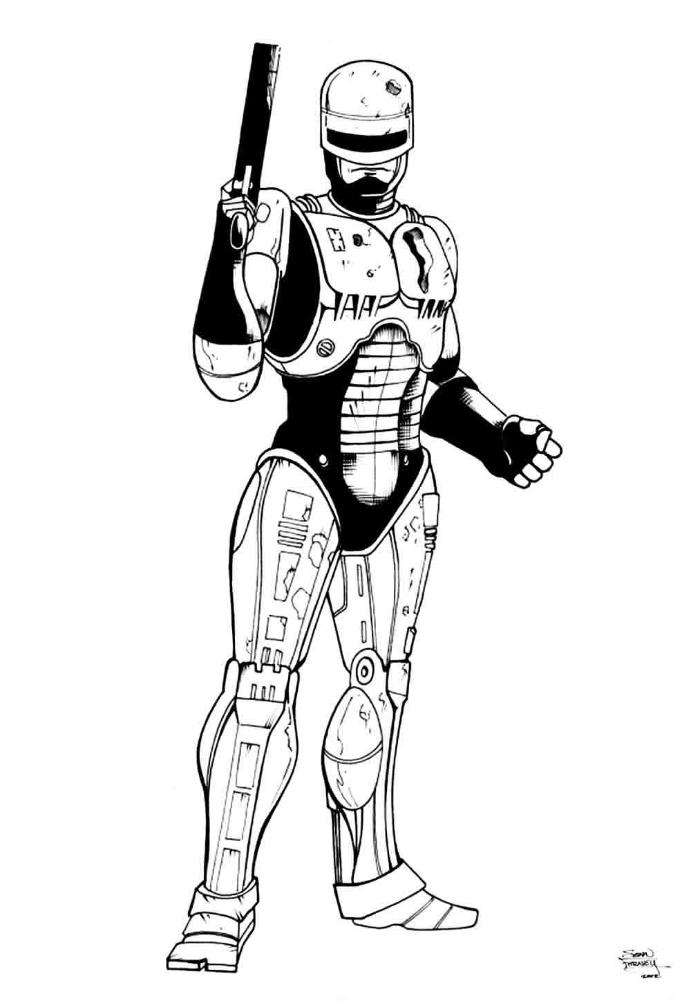 desenhos de robocop para imprimir