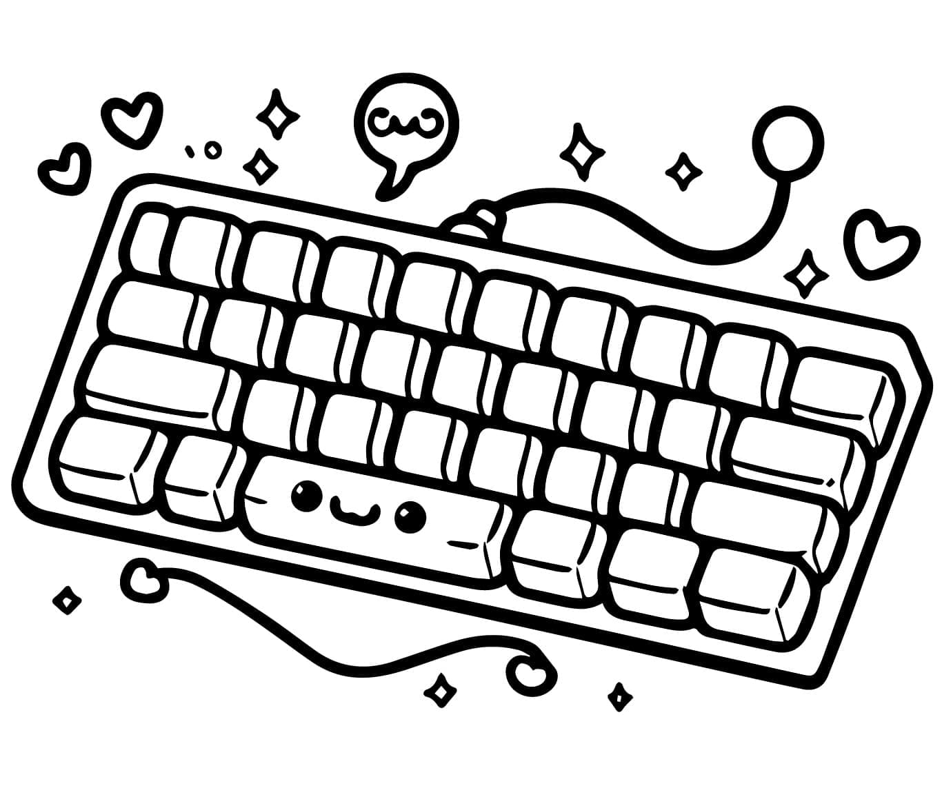 Teclado para Colorir