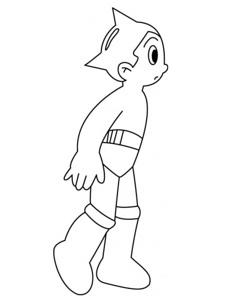 desenho do astro boy para baixar e colorir com lápis de cor