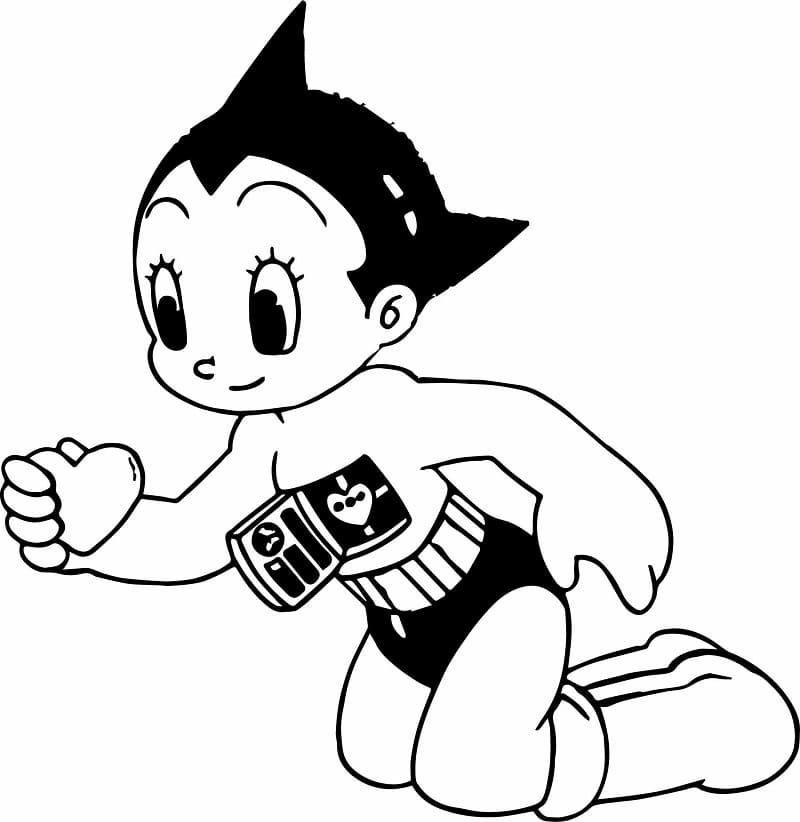 desenhos do astro boy feliz para colorir gratuitamente