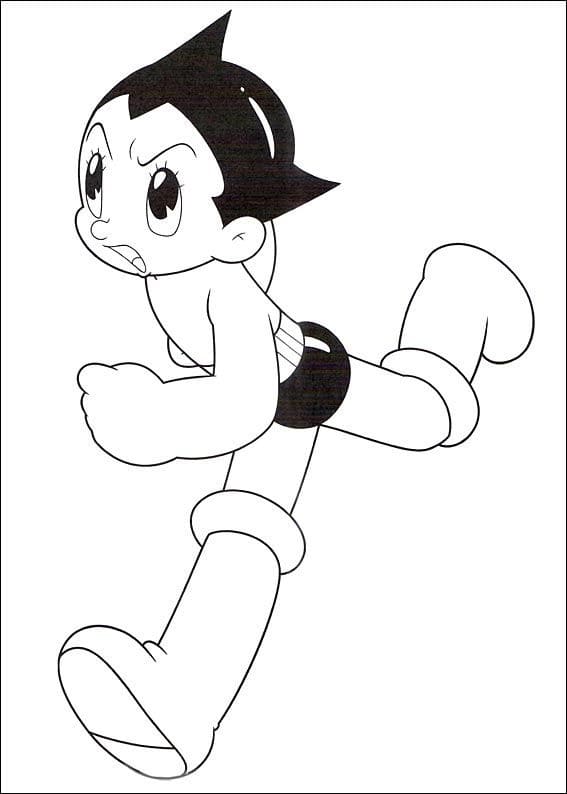 imagens do astro boy correndo para colorir