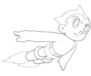 atividades do astro boy para colorir