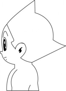 desenho infantil do astro boy para colorir