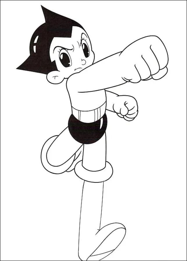 desenho de astro boy incrível para colorir