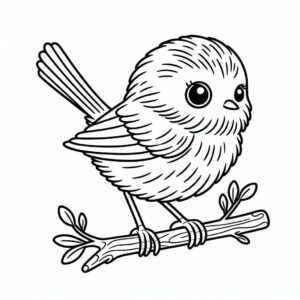 desenho de passarinho grátis para crianças para colorir