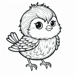 desenho de passarinho para crianças para colorir