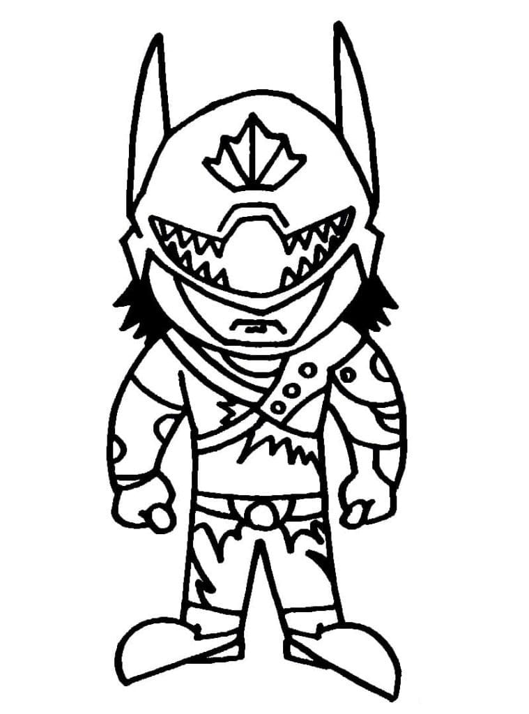 desenho lobo cinzento free fire para colorir