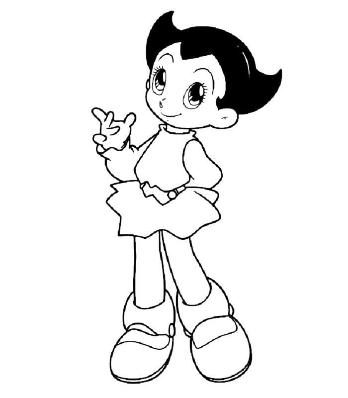 desenho uran de astro boy para colorir