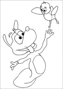 Adibou para colorir e pintar