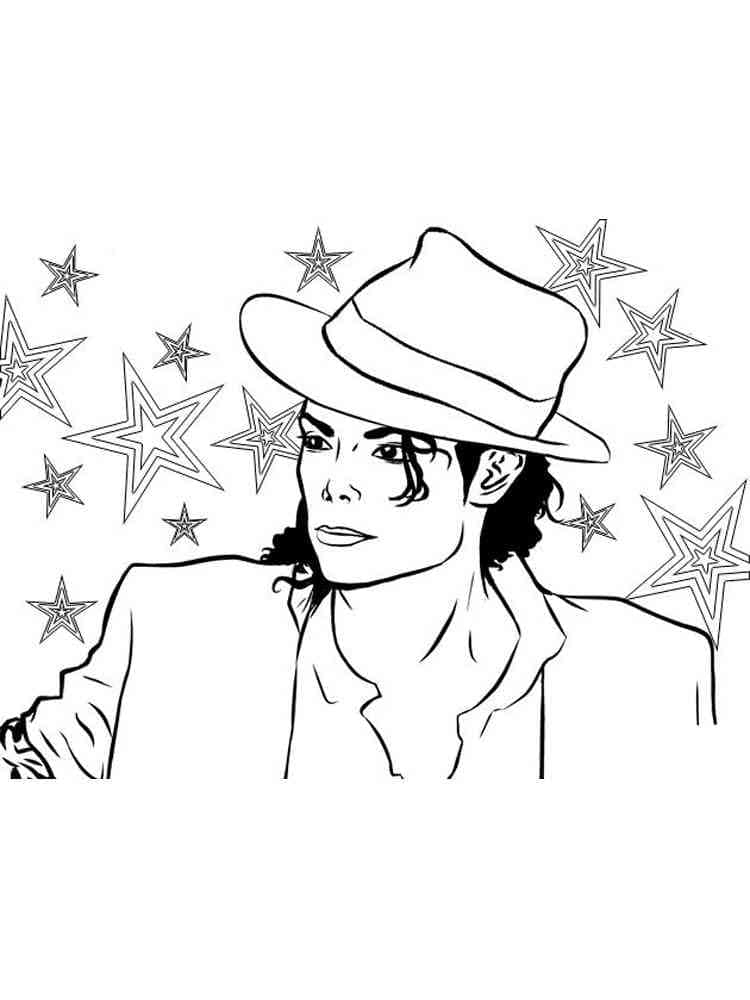 baixar desenho de michael jackson para pintar grátis