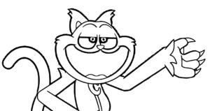 desenho de catnap animado para colorir