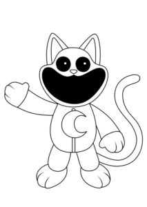 desenho de catnap de smiling critters poppy playtime para colorir