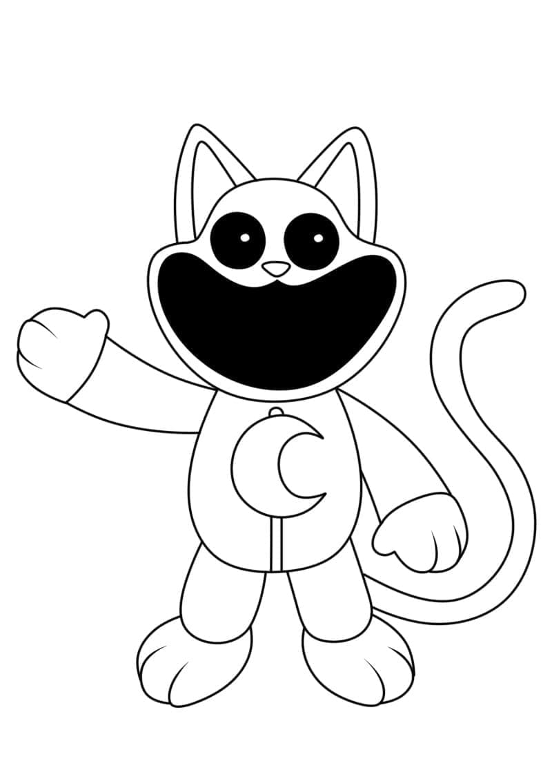 desenho de catnap de smiling critters poppy playtime para colorir