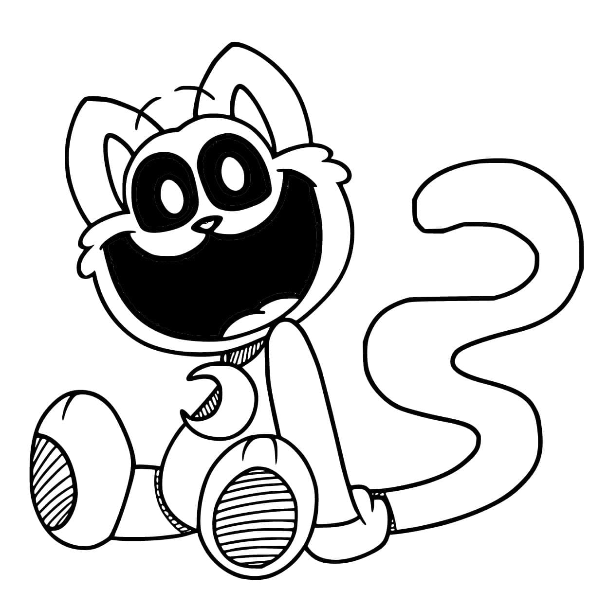 desenho de catnap smiling critters para colorir