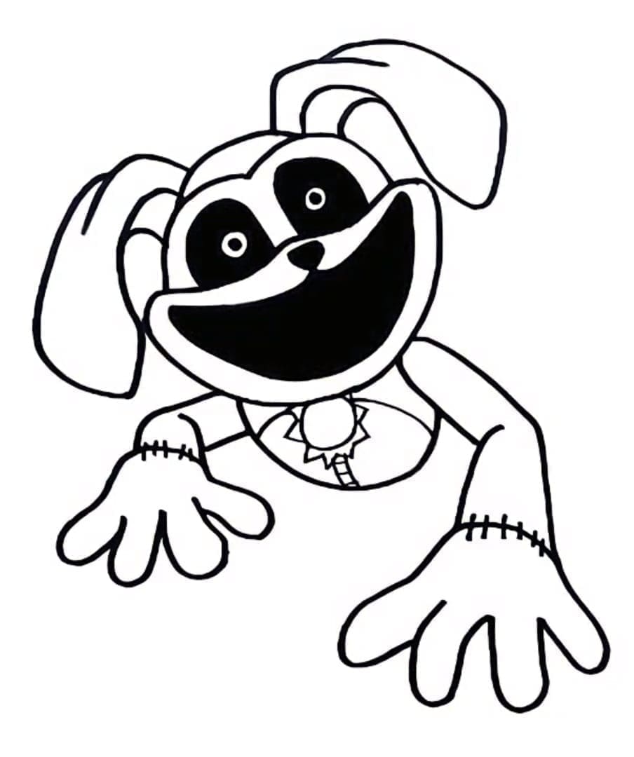 desenho de dogday para crianças de 3 ano para colorir