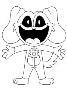 desenho de dogday smiling critters poppy playtime para colorir