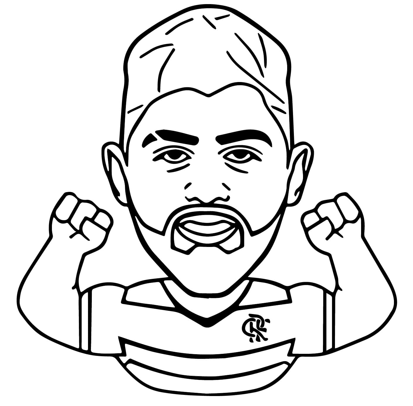 desenho de gabigol para imprimir e colorir