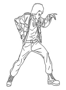desenho de michael jackson para pintar em pdf