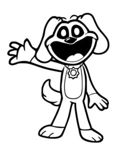 desenho de smiling critters dogday para colorir