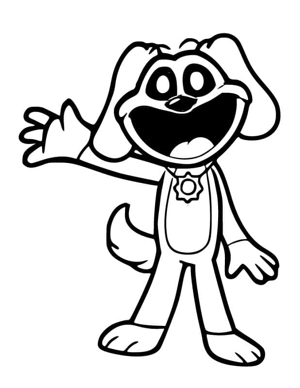 desenho de smiling critters dogday para colorir