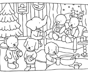 desenho bobbie goods natal 2024 para colorir