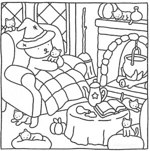 desenho de bobbie goods dia das bruxas para colorir