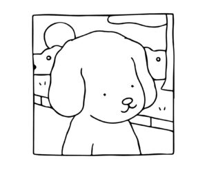 desenho de cachorro fofo do bobbie goods imprimir e colorir