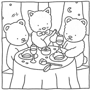 desenho de jantar do bobbie goods