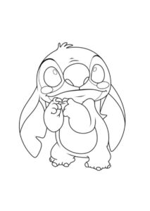 desenho fofo do stitch para pintar