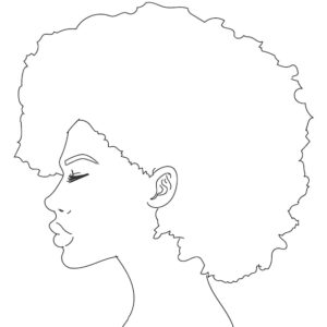 desenho imprimível da consciência negra para colorir com giz