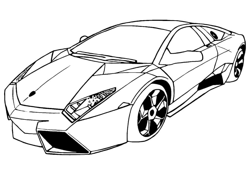 desenho lamborghini reventon para colorir