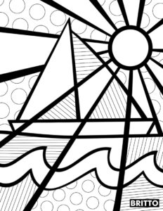 desenho para colorir de romero britto