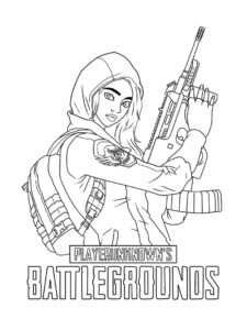 desenho para colorir pubg gratuitamente