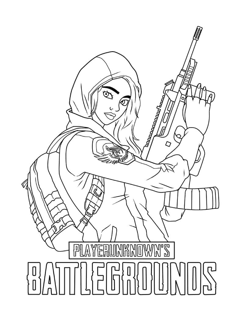 desenho para colorir pubg gratuitamente