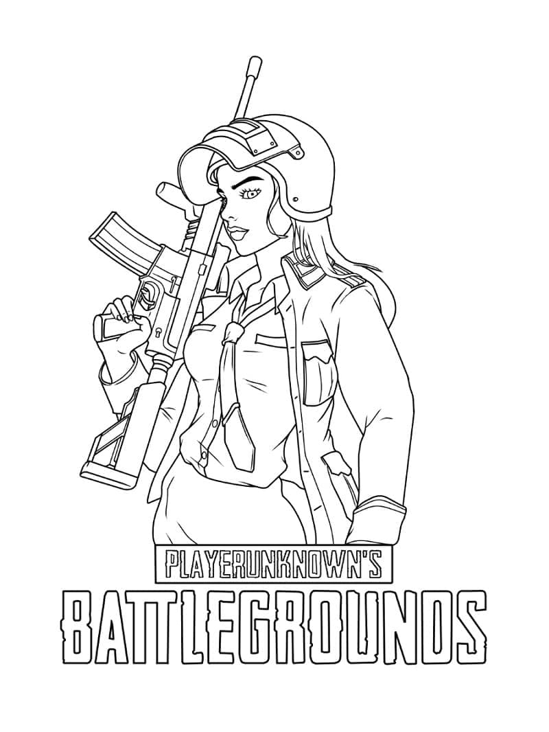 desenho para imprimir pubg