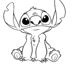 desenhos do stitch lindo para imprimir e pintar