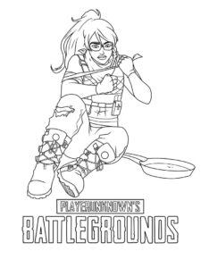 imagem de pubg para colorir
