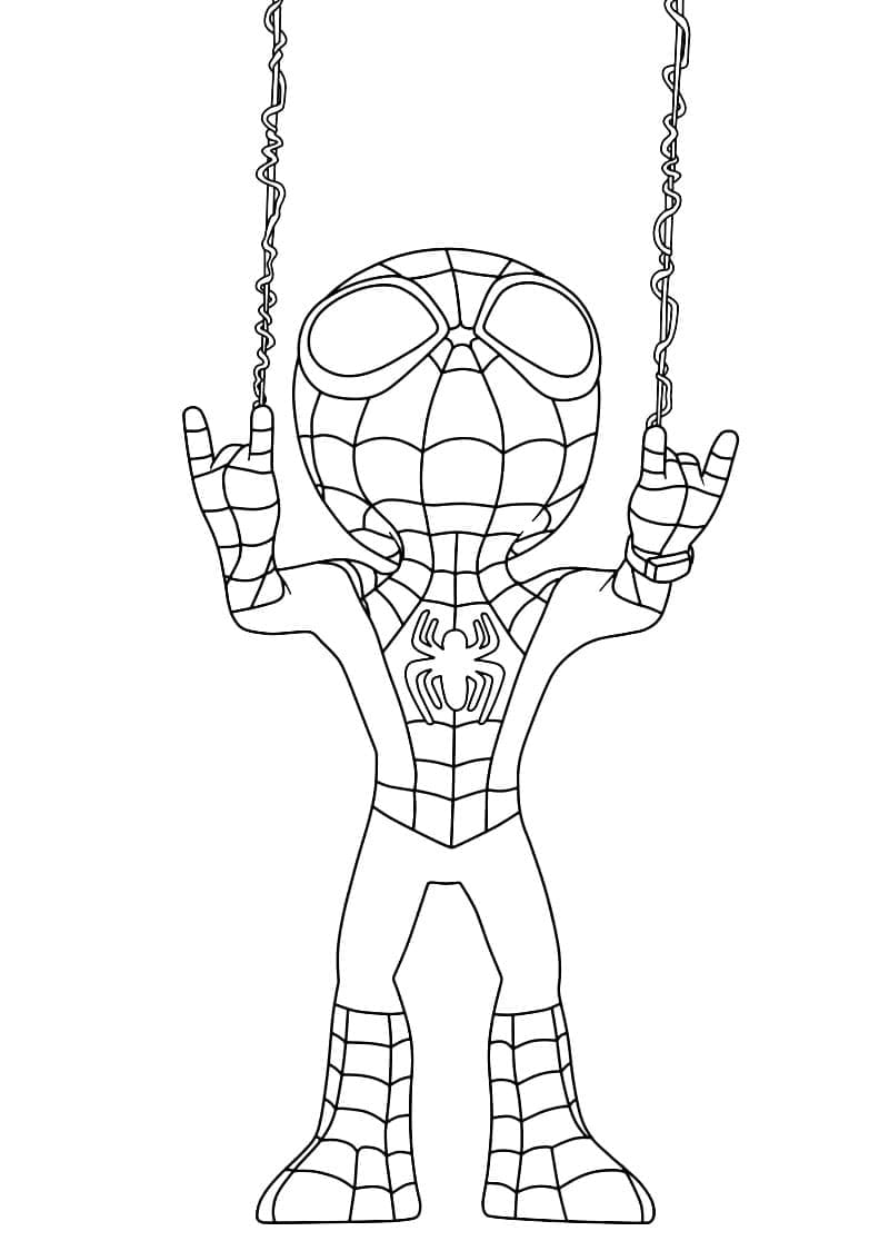 imagem de spidey para pintar