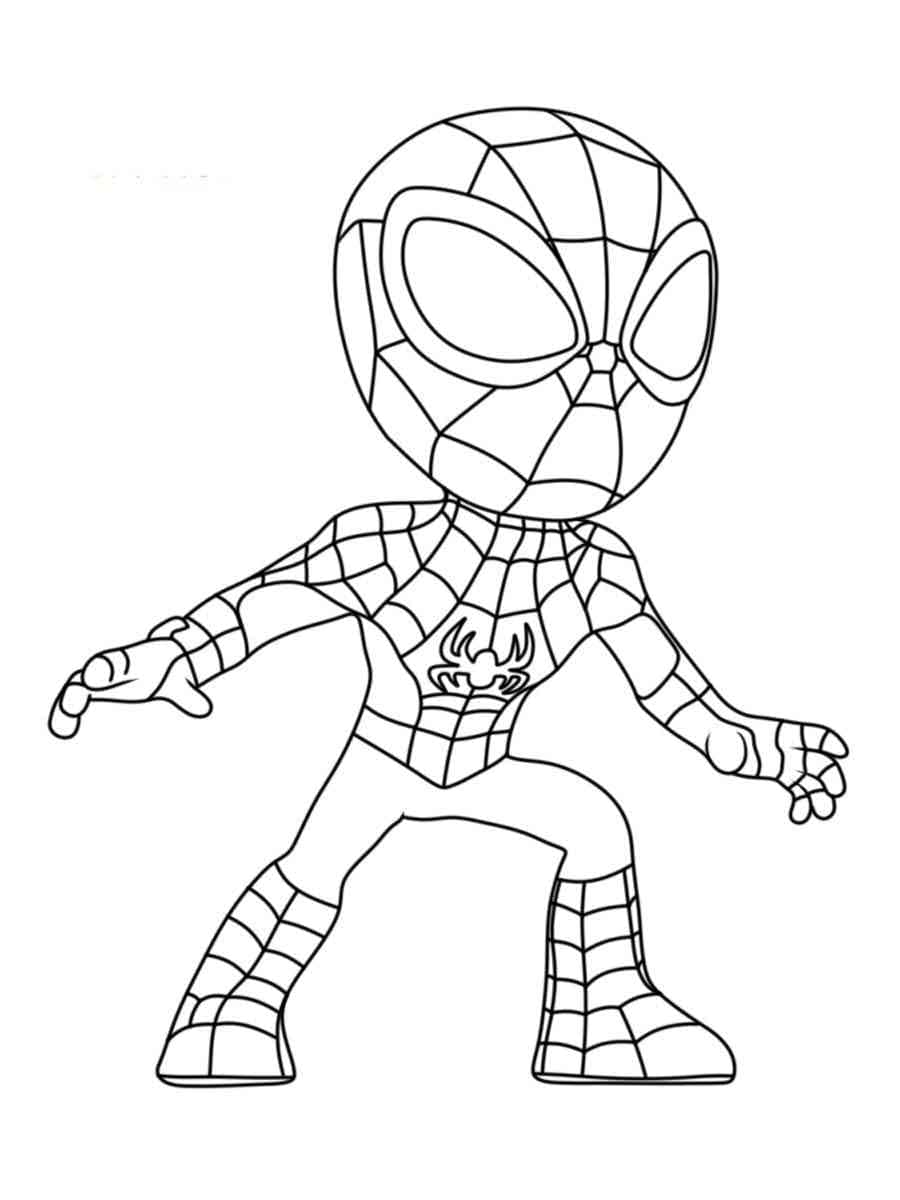 imprimir spidey para pintar grátis